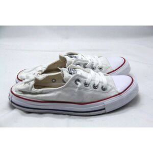 Converse All Star Shoreline Shoes Womens 9 White Low Slip On Sneakers 537084F